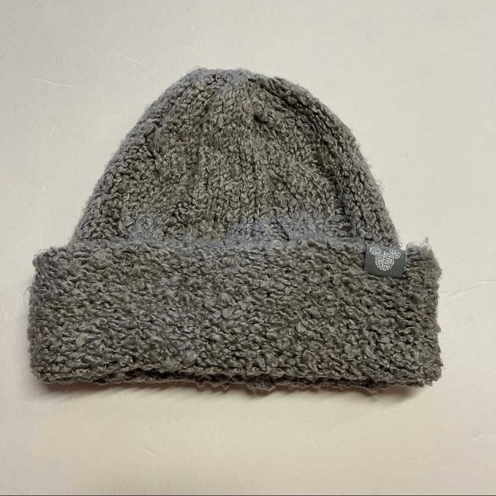 Disney world grey Boucle knit beanie